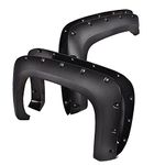 G-PLUS Pocket Rivet Upgrade Fender Flares, Compatible with 07-13 Chevy Silverado 1500/07-14 Silverado 2500HD 3500HD, 78.0"/97.6" Long Bed(for Regular Cab & Extended Cab), Textured [Not Fit Gmc Sierra]