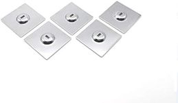 LORADAR Anchor Plate Adhesive Security Plate with Slot for Cables to Lock Down Laptops, Tablets, Monitors,iPhone Smart Phone, MacBook Pad Ipad, Tablet, Other Electronic Products (Chrome 5Pack)