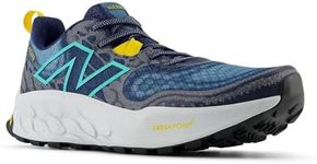 New Balance Men's Fresh Foam X Hierro V8 Trail Running Shoe, Nb Navy/Quartz Grey/Cyber Jade, 13 Wide