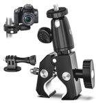 EXSHOW Metal Motorcycle Handlebar Mount for Gopro Hero 7 6 5 4 3 2 1 Session and All Cameras with 1/4 Screw Adapter