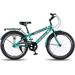 Vaux Excel 24t Cycle for Boys & Girls with V-Brakes, MTB Cycle with Steel Frame, Alloy Rims,24x2.40inch Ralson Tyre, Bicycle for Boys 10 to 15 Years (Classic, Green)