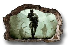 Call of Duty Wall Art, Mural, Bedroom Wall, Man cave, Den Wall Decorations