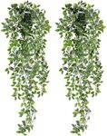 Artigreen 2 Pieces Artificial Plants Hanging Fake Vines, Fake Fake Ivy Leaves Greenery Plant for Room and Office Decoration