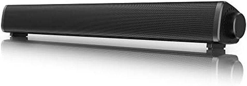 VersionTECH. Altavoces Bluetooth para ordenador, barra de sonido con cable/inalámbrica para PC Gaming, altavoz mini barra de sonido para PC/teléfono móvil/tabletas/sobremesa, conexión RCA/Aux.