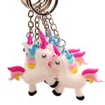 ARTLABEL Cute Keyring Key Chain For Kids Boys Girls & Children Best for Birthday Return Gifts (Unicorn 4.5 cm ( Pack of 24 ))