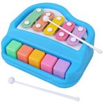 Toyshine Musical Xylophone and Mini Piano, Non Toxic, Non-Battery, Assorted Color