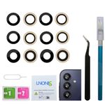 LNONLS 2 Pack A15 Back Rear Camera Glass Lens Replacement for Samsung Galaxy A15 5G Camera Lens SM-A156M/DS A155 with Adhesive Preinstalled and Repair Toolkit