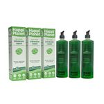 Happi Planet | Organic Dishwash Liquid Gel | 3000ml | Natural, Plant Based, Biodegradable, Non Toxic, Eco-Friendly, Herbal | Removes Tough Grease, Leaves No Residue, Baby & Pet Safe