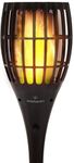 Everbeam P1 Solar Torch Light with Flickering Flame - Our Waterproof Outdoor Solar Tiki Torches Come Equipped with 96 LED Bulbs That Create A Stunning Realistic Fire Effect - 4 Pack