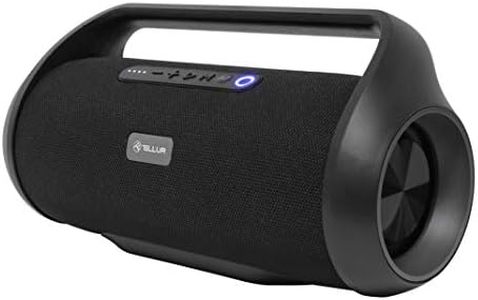 TELLUR Obia Bluetooth Speaker Large, 50 W, Music Box Bluetooth with True Wireless Stereo, IPX5 Splashproof, Radio Bluetooth Box, Hands-Free Function, USB MP3, AUX Socket 3.5 mm, Black