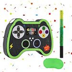 WERNNSAI Video Game Controller Pinata Party Games - Gaming Birthday Party Decorations Supplies for Boys Kids Pinata Bundle with Blindfold And Bat for Baby Shower School Activities