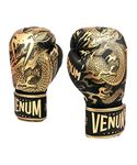 Venum Dragon's Flight Boxing Gloves - Black/Bronze - 14 Oz