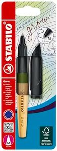STABILO stylo-bille Grow - blister x 1 stylo bille eco-conçu rechargeable- vert mousse/bois de chêne