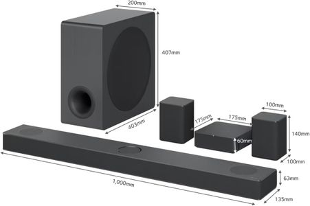 LG S80QR Dolby Atmos Soundbar – Wireless Subwoofer, Surround Sound