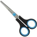 Westcott 5 inch E-30250 00 Easy Grip Soft Grip Scissor - Black/Blue