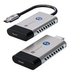 Portronics Sky Cast Wireless Type-C to HDMI Screen Casting Adapter 4K@50Hz, Type-C Input, Plug & Play,10m Range, Simultaneous PD Charging, Cast Video & Audio from Laptop/Tablet to TV/Projector/Monitor