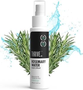 ThriveCo Rosemary Water Hair Spray | With 100% Natural Rosemary Extract, Rice Water & Hyaluronic Acid | For Hair Growth, Hair Fall Control, Hair Conditioning & Hair Shine | Men & Women, 100ml