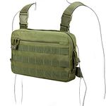 WYNEX Tactical Chest Rig Bag, Recon Kit Bags Combat Chest Pack Tactical Vest Front Pouch Radio Harness Holster Tool Pouch