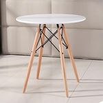 My Art Design - Stunning Eiffel Table for Dinning or Coffee for Home Office Cafe Hotel (White)