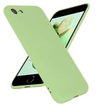 LOXXO® Back Cover Compatible for iPhone 7/8/SE/SE (3rd Gen), Liquid Silicone Gel Rubber Shockproof Candy Phone Cases Compatible for iPhone 7/8/SE/SE (3rd Gen) (Matcha Green)