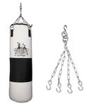 USI UNIVERSAL THE UNBEATABLE Boxing Punching Bag, 626C Classic Tough Canvas 3.5 Feet Un-Filled Boxing Bag, Kickboxing Punching Bag With Hanging Chain Combo, Heavy 20oz Canvas Material For Men & Women