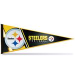 Rico Industries NFL Football Pittsburgh Steelers Primary 12" x 30" Felt Wall Décor Pennant - Great for Home/Bed Room/Man Cave Décor