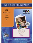 PPD Inkjet Matt Greeting Cards Kit-Create Your Own Unique Card-A5 folding to A6 210gsm with Envelopes x 50 Sheets PPD-87-ENV-50