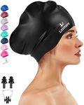 Large Long Hair Swim Cap with Extra