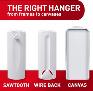 Command Sawtooth Frame Hanger, 4-Inch – Easy Wall Mounting