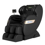 Real Relax 2026 Massage Chair Full Body,Dual Core S Track with Zero Gravity Recliner,Lower Back and Calf Heating, LCD and APP Control,Shiatsu,Bluetooth,Office and Home Use,Black