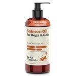 Premium Alaskan Wild Caught Salmon Oil for Dogs and Cats - Omega-3 Rich Fish Oil Supplement for Healthy Skin, Coat, and Joints - All-Natural, Sustainably Sourced - 473 ml Deley Naturals