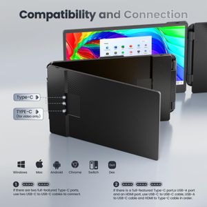 Teamgee 14-Inch Portable Monitor – Full HD USB-C Display