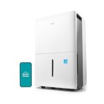 Midea 3,000 Sq. Ft. Energy Star Certified WiFi Enabled Dehumidifier With Reusable Air Filter 35 Pint 2019 DOE (Previously 50 Pint) - Ideal For Basements, Large & Medium Sized Rooms, Bathrooms