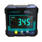 LABART Mini Digital Protractor with Magnetic Base Inclinometer Compact Angle Finder Portable Angular Measurer Digital Meter