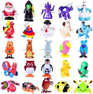 Fun Little Toys 25 PCs Wind Up Toys for Kids, Assorted Animals Bulk Flipping Walking Jumping Clockwork Toy, Gifts Birthday Party Favors Prizes Goodie Bags Treasure Box Pinatas Filler