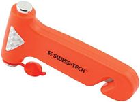 Swiss+Tech ST85109 Bodyguard Auto Emergency Hammer Escape Tool with Glass Breaker, 3-in-1, Orange in Color, (Single Pack)