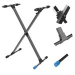 Chetty Adjustable Portable Keyboard Stand Foldable Sturdy Lightweight Height Adjustable Universal Durable AntiSlip Stand for 61-Key 88-Key Piano Studio, and Performances (TT4)