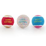 Rosewood Birthday Tennis balls, Gift for dogs, Pack of 3 Tennis Balls, for all dogs