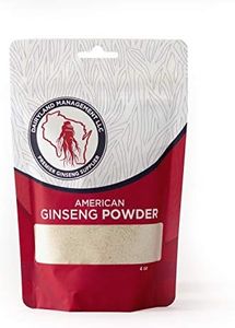 Authentic American Ginseng Powder 西洋参 (No Additives, Non-GMO, Gluten Free, Ground from Wisconsin Roots) (4oz)