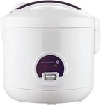 Reishunger Rice Cooker & Rice Steamer with Keep-Warm Function (1.2 litres - 6.5 cups) - For 1-6 People - Quick Preparation Without Burning - Ceramic Coating incl. Steamer Insert