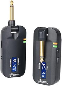 Sondery Wireless Guitar Transmitter Receiver System 5.8GHz, 24-bit High-Quality Audio, Ultra-Low Latency, Rechargeable with 4 Channels for Electric Instruments