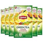 Lipton Green Tea Bags, Lemon, Ginse