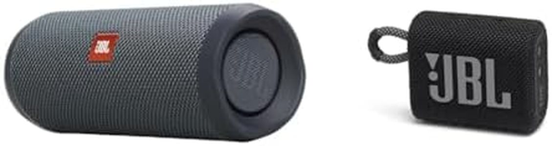 JBL Flip Essential 2 Enceinte Bluetooth Portable avec Batterie Rechargeable & GO 3 – Enceinte Bluetooth Portable et légère, aux Basses intenses et au Style Audacieux