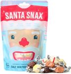 Taffy Shop Santa Snax, Salt Water Taffy - Gourmet Soft Chewy Candy, Variety Pack, Bulk Sweet Snack, Fresh GIft & Gluten-Free, 30 Individually Wrapped Pieces (7oz)