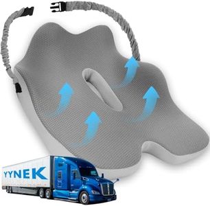 X-Large Seat Cushion for Truck Driver, Upgraded Truck Seat Cushion for Long-Term Driving Back Support & Pain Relief, Greater Memory Foam with Non-Slip Washable Cover, Relieves Truck Car Sitting & Pain