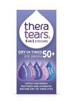 TheraTears® Dry or Tired Eye Drops 50+ | Restores and Hydrates Mature Dry or Tired Eyes | Contact Lens Friendly | Long-Lasting Relief | Preservative Free 5 in 1 Eye Care Drops | 10ml