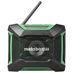 Metabo HPT 18V MultiVolt™ Cordless Bluetooth Radio | Tool Only - No-Battery | 18 Hour Runtime | AM/FM | 9 Presets | AC Adapter Included | Lifetime Tool Warranty | UR18DAQ4