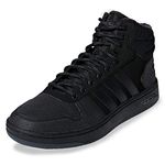 adidas Hoops 2.0 Mid, Men's Fitness Shoes, Black Negbás Negbás Carbon 000, 8 UK (42 EU)