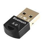 EasyULT USB Bluetooth 5.0 Adapter for PC Laptop, Wireless Bluetooth Dongle/Receiver for windows 11/10/8/8.1/7, Plug and Play, Wireless Transfer for Headset Speaker Keyboard Mouse Printer