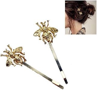HANDMADE GOLD BUMBLE BEE BOBBY PINS/HAIR ACCESSORIES for 2 piece (Women Accessories)